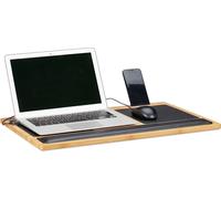 relaxdays Table pour ordinateur portable en bambou