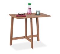 Relaxdays Table rectangulaire pliante en bois