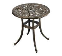 Relaxdays Table ronde de jardin avec trou parasol