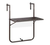 relaxdays Table suspendue pour balcon, pliable