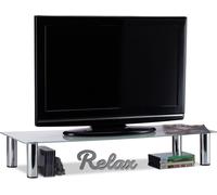 relaxdays Table TV en verre