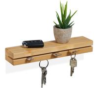 relaxdays Tableau à clés magnétique avec étagère