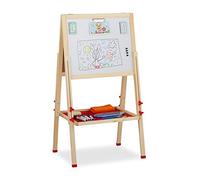 Tableau enfant - RELAXDAYS - blanc et craie - réglable en hauteur