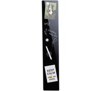 relaxdays Tableau magnétique noir en verre
