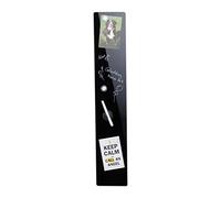 relaxdays Tableau magnétique noir en verre