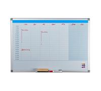 Relaxdays Tableau, Organiseur journalier, effaçable, magnétique, Panneau d’Organisation, aimanté, 60 x 90 cm, Blanc