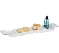 relaxdays Tablette de bain extensible
