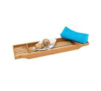 relaxdays Tablette de bain marron