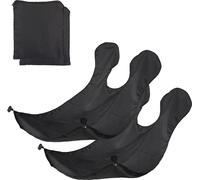relaxdays Tablier à barbe avec ventouses, set de 2 pièces