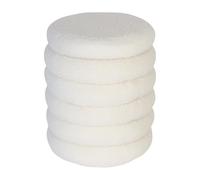 Relaxdays Pouf coffre en bouclé – 44 x 37 x 37 cm – style bohème/scandinave, blanc naturel