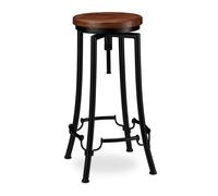Relaxdays Tabouret de bar industriel