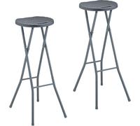 relaxdays Tabouret de bar (set de 2)