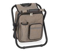 relaxdays Tabouret de camping pliable avec sac