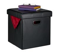 relaxdays Tabouret en similicuir
