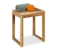 Relaxdays Tabouret de salle de bain