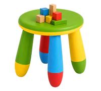 Relaxdays Tabouret enfant multicolore lavable