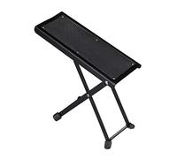 Relaxdays Tabouret guitare, support ergonomique, antidérapant, noir | pliable, 4 niveaux, support pour guitare
