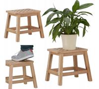 relaxdays Tabouret naturel, H : 25,5 cm