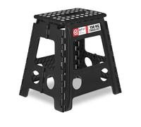 Relaxdays Tabouret pliable noir XL