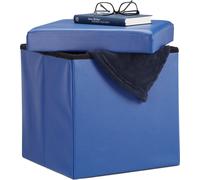relaxdays Tabouret pliable similicuir