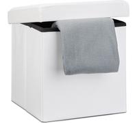 relaxdays Tabouret pliable similicuir