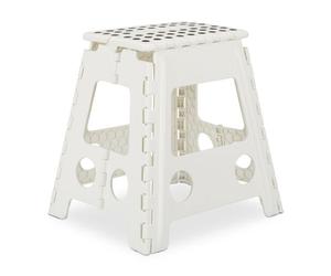 Relaxdays Tabouret Pliable Xl, Siège, Camping, Tabouret Salle De Bain, Jusqu'à 120 Kg Multicolore