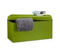 Relaxdays Tabouret pliant similicuir pouf pliable