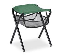 relaxdays Tabouret pliant vert jusqu'à 120 kg