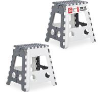 relaxdays Tabouret pliant XL Set de 2 pièces