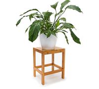 relaxdays Tabouret pour fleurs en bambou
