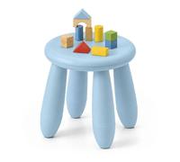Relaxdays Tabouret, Hauteur d'assise 26 cm, léger, essuyable, indéformable, pour Tout-Petits, Plastique, Bleu foncé