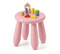 Relaxdays Tabouret Enfant, Assise 26 cm, léger, indéformable, Lavable, en Plastique, Rose pour Tout-Petits