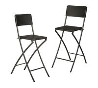 Relaxdays Chaise de bar lot de 2 tabouret