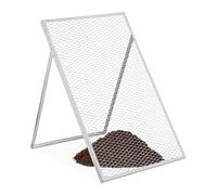 Relaxdays Tamis de Jardin, HxL: 100 x 60 cm, Tamiseur Terre, Acier, Maille de 20 x 40 mm, Compost ou Engrais, argenté