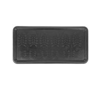 Relaxdays Bac à Chaussures, Caoutchouc, pour Souliers mouillés, Bord élevé, LxP: 80 x 40 cm, antidérapant, Tapis, Noir