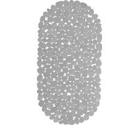Relaxdays Tapis de Bain pour Baignoire Aspect Pierre, Tapis de Bain antidérapant, avec ventouses, Lavable, LxP: 36 x 68 cm, Gris