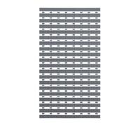 Relaxdays Tapis de Bain antidérapant, pour Douche et Baignoire, 69 x 38 cm, avec ventouses, Anti-moisissure, Gris/Blanc