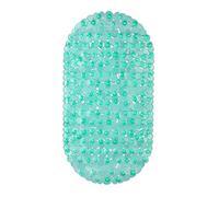 relaxdays Tapis de Bain Aspect Rocheux, 68 x 35,5 cm, Lavable, Support de Baignoire antidérapant, ventouses, Vert