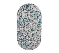 Relaxdays Tapis de Bain pour Baignoire Aspect Pierre, Tapis de Bain antidérapant, avec ventouses, Lavable, LxP: 36 x 68 cm, Nature