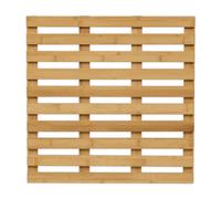 Relaxdays Tapis de Bain, en Bambou, antidérapant, pour l'intérieur ou l'extérieur, 50 x 50 cm, Nature