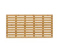 Relaxdays Tapis de Bain, en Bambou, antidérapant, pour l'intérieur ou l'extérieur, 100 x 50 cm, Nature