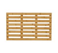 Relaxdays Tapis de Bain, en Bambou, antidérapant, pour l'intérieur ou l'extérieur, 66 x 40 cm, Nature