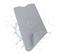 Relaxdays Tapis de Bain, Extra-Large, Bath Mat avec ventouses, Carpette de Bain Lavable, 97 x 39 cm, Choix de Couleurs