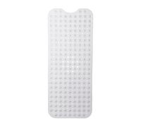 Relaxdays Tapis de bain antidérapant extra-large lavable ventouses 97 x 39 cm transparent