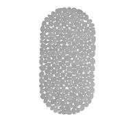 Relaxdays Tapis de Bain pour Baignoire Aspect Pierre, Tapis de Bain antidérapant, avec ventouses, Lavable, LxP: 36 x 68 cm, Gris
