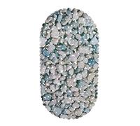 Relaxdays Tapis de Bain pour Baignoire Aspect Pierre, Tapis de Bain antidérapant, avec ventouses, Lavable, LxP: 36 x 68 cm, Nature