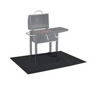 Relaxdays Tapis de Barbecue, Protection pour Le Sol, Partie inférieure antidérapante, Lavable, 120 x 100 cm, Anthracite