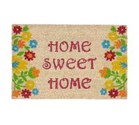 relaxdays Tapis de coco HOME SWEET HOME multicolore 40,0 x 60,0 cm