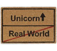 relaxdays Tapis de coco Unicorn Real World