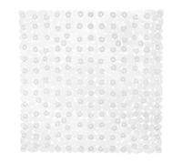 Relaxdays Tapis de Douche Aspect Pierre, Tapis Douche antidérapant AV. ventouses, Lavable, carré 53 x 53 cm, Transparent